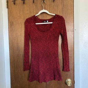 Longsleeve Red Mini Dress